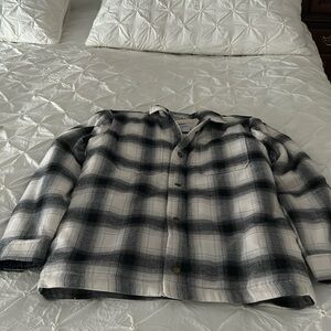 Boys Old Navy Flannel Jacket w/Fleece Lining (size XL 14/16)